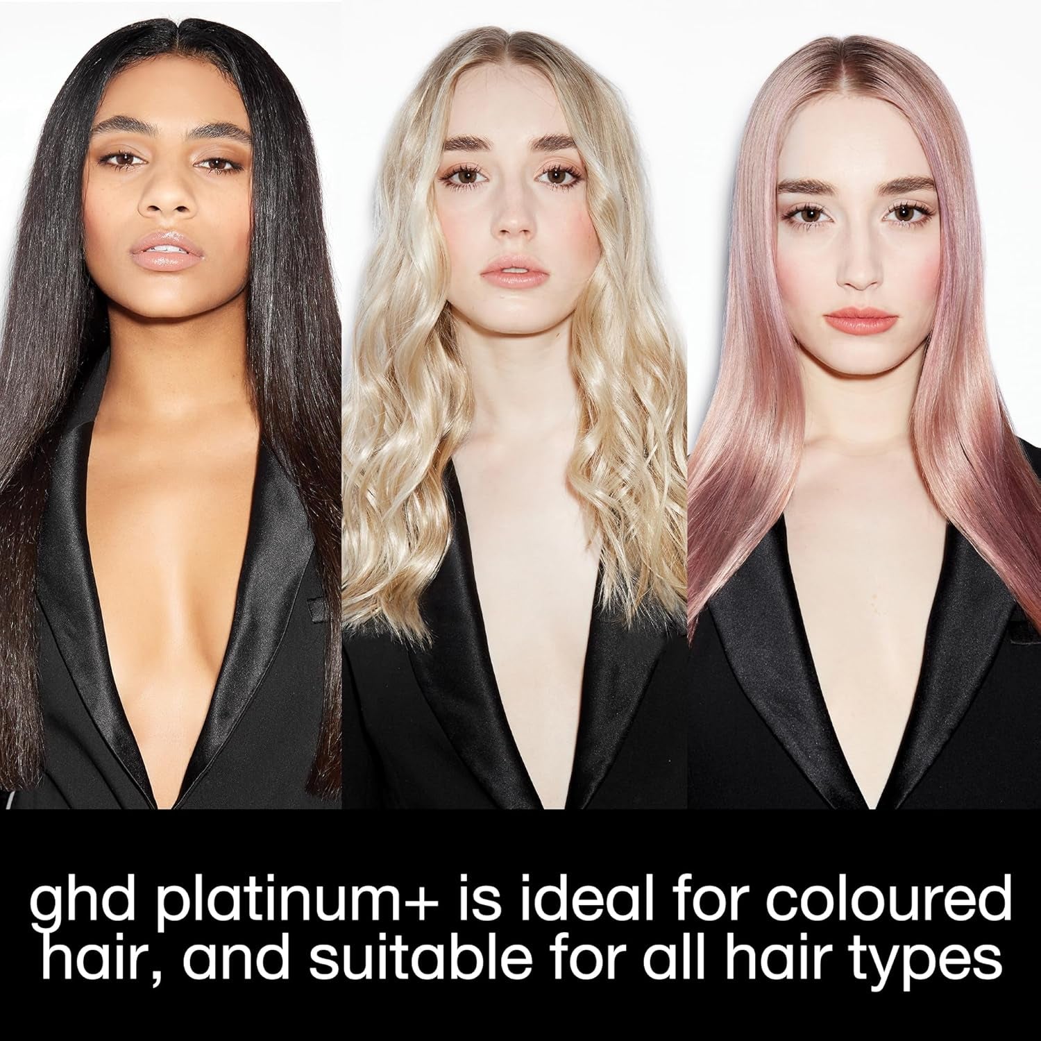 Platinum+ Hair Straightener & Professional Styler - More Strength, Shine & Colour Protection - for All Hair Types - (UK Plug)