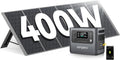 Portable Power Station 2400W with 400W Solar Panel, 2048Wh Portable Power Station Lifepo4 230V AC Outlets, UPS, Solar Generator, Electric Generator for Rv/Camping/Home
