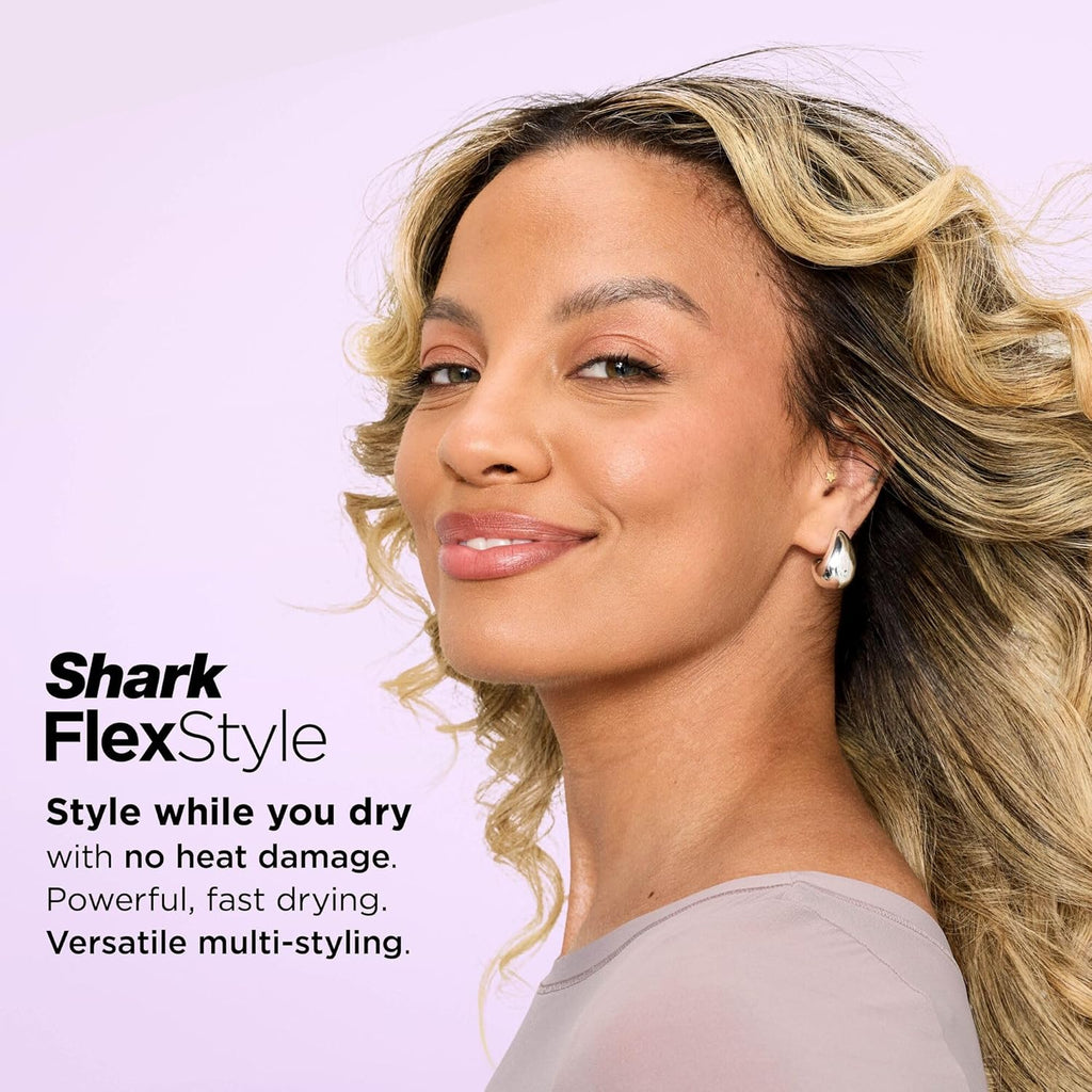 Flexstyle Multistyler Air Styler & Hair Dryer with Auto-Wrap Curlers, Concentrator & Oval Brush Tool, No Heat Damage
