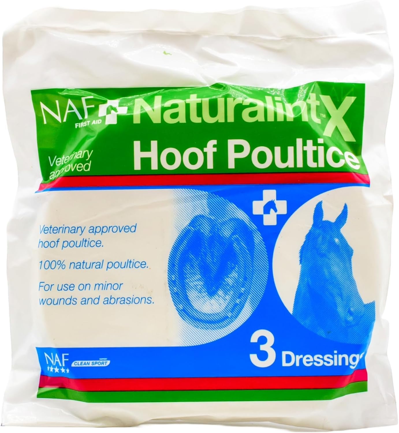 Naturalintx Hoof Poultice – Single Use Dressing for Horses – Supports Abscess Recovery, Inflammation & Hoof Injury Care – Can Be Used Wet or Dry