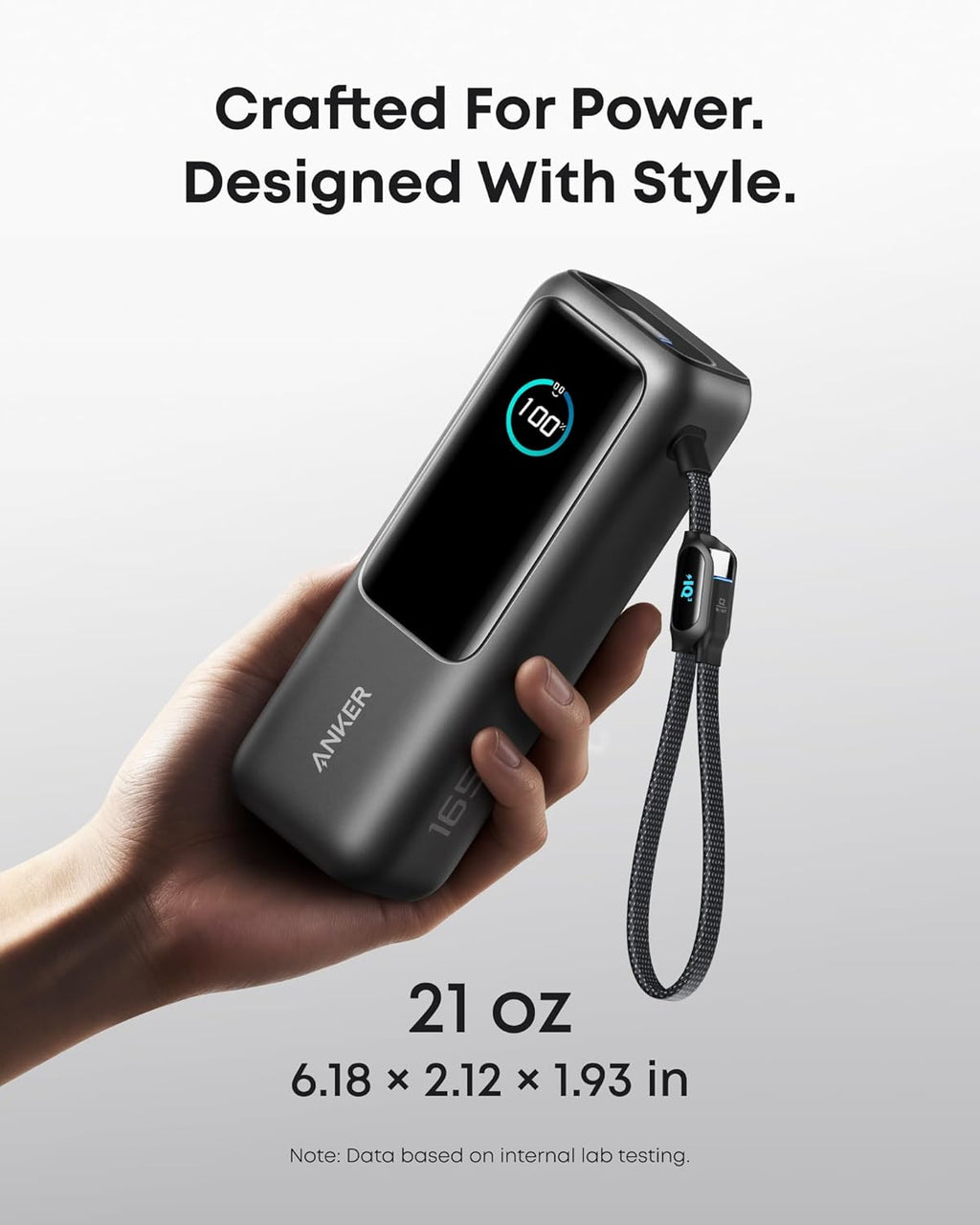 Laptop Power Bank, 25,000Mah Portable Charger with Triple 100W USB-C Ports, Built-In Retractable Cables, Flight-Approved for Travel, Iphone 17/16 Series, Samsung, and More