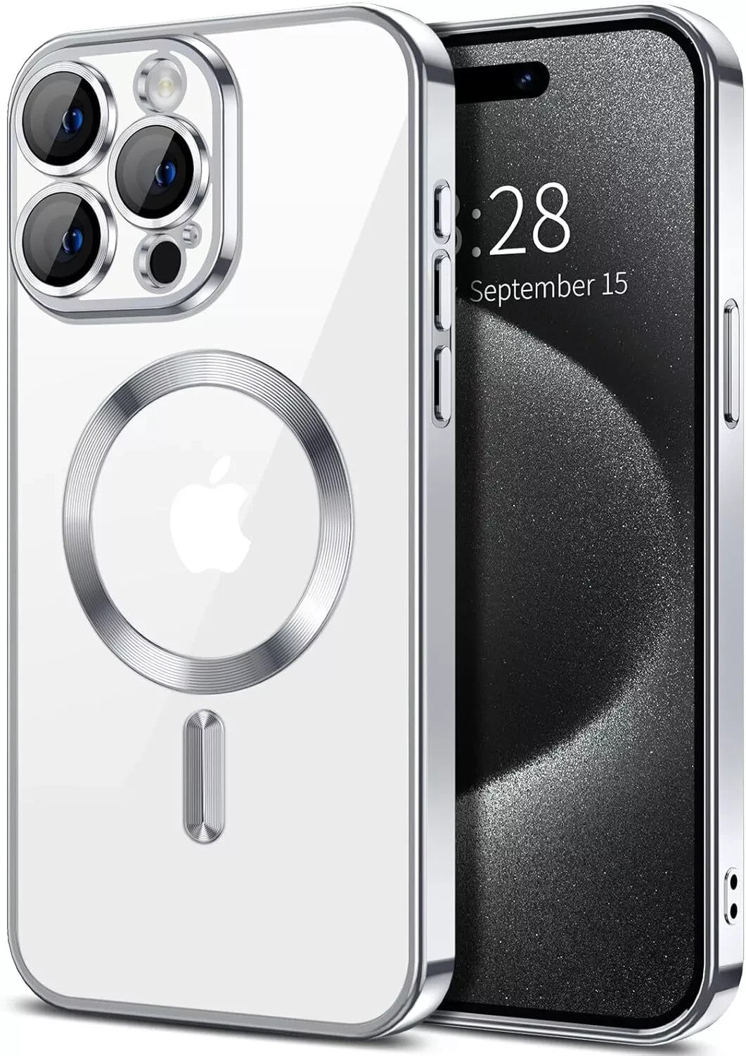 Magsafe with Lens Glass Case for Iphone 17 Pro Max 16Pro 17E 15 14 13 12 SE 2022