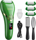 Electric Foot File Feet Hard Skin Remover, Professional Callus Remover Foot Grinder Pedicure Foot Care Utensil Cutters Accessories for Dead Skin Dry Skin, USB Rechargeable with 3 Replacement Rollers