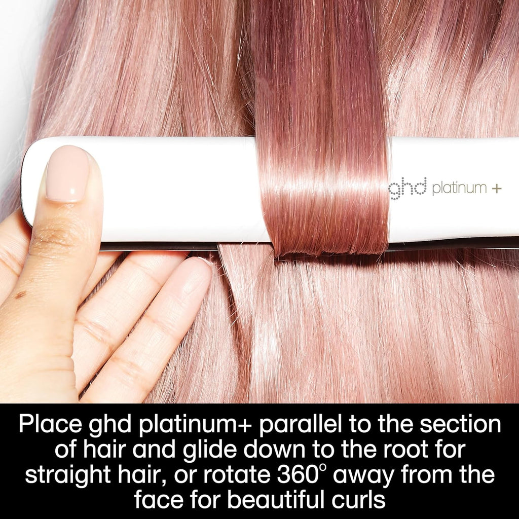 Platinum+ Hair Straightener & Professional Styler - More Strength, Shine & Colour Protection - for All Hair Types - (UK Plug)
