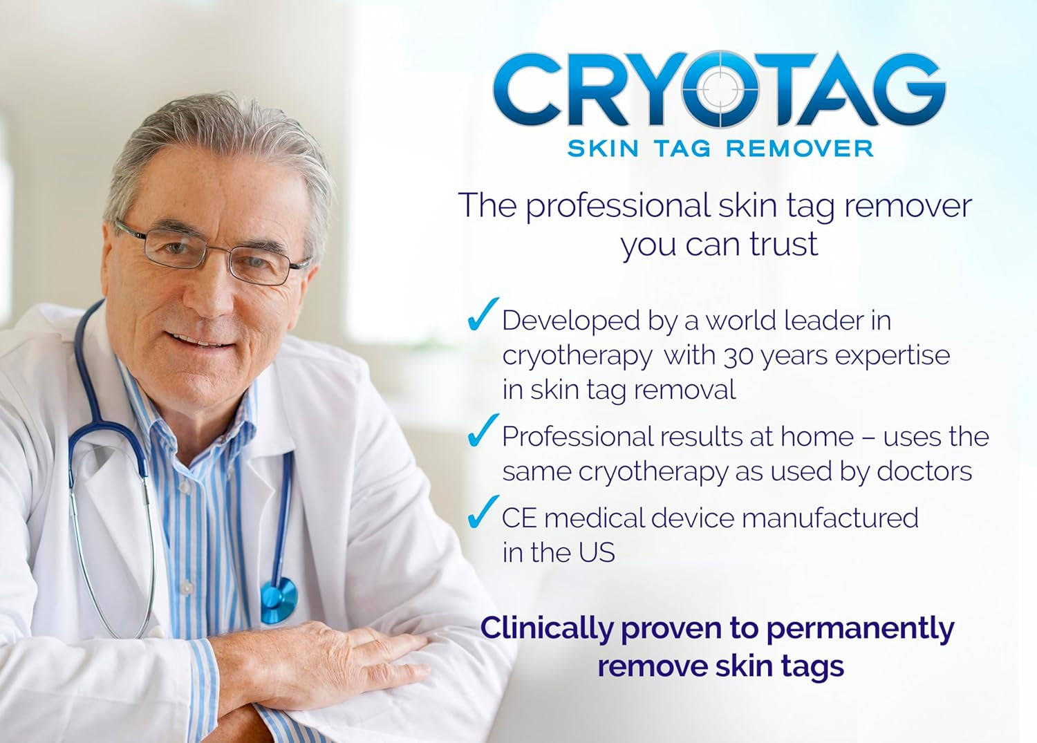 Skin Tag Remover - Fast Effective Safe Skin Tag Removal- Removes Skin Tags in as Little as 1 Treatment, Clinically Proven, up to 12 Treatments