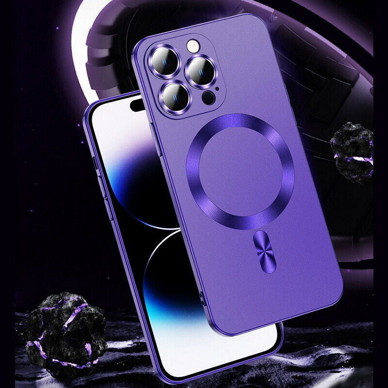 Magsafe Case for Iphone 17 Pro Max 16 Pro Max 17E 15 plus 14 13 12 SE Lens Glass