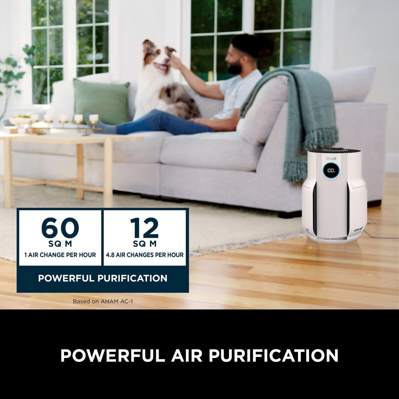 Neverchange5 Air Purifier for Home, Bedroom, Room Coverage 60Sqm, 5-Year HEPA Filter Traps 99.97% of Allergens Including Dust, Pollen, Pet Dander, Auto Mode, Quiet, LED Display, White HP150UK
