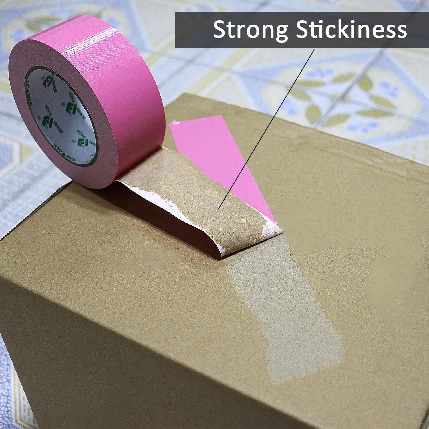 2 Packs Pink Duct Tape Reinforced Cloth Gaffer Tape 48 Mm X 30 Y,230 Mic Thick Sticky for Pipeline Ducts Fixing Repairing,Heavy Duty Moving Boxes Sealing,Bundling,Strapping,Labeling