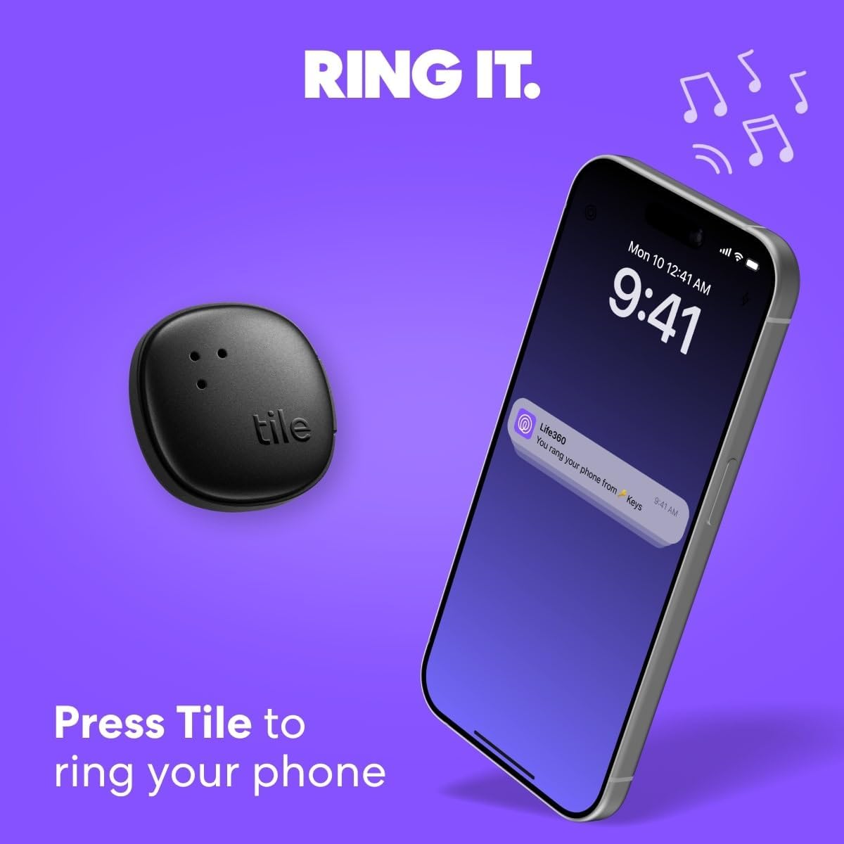 by  Sticker - Small Bluetooth Tracker, Remote Finder and Item Locator for Bikes, Glasses and More, Both Ios and Android Compatible, Phone Finder, Pack of 2 (Black)