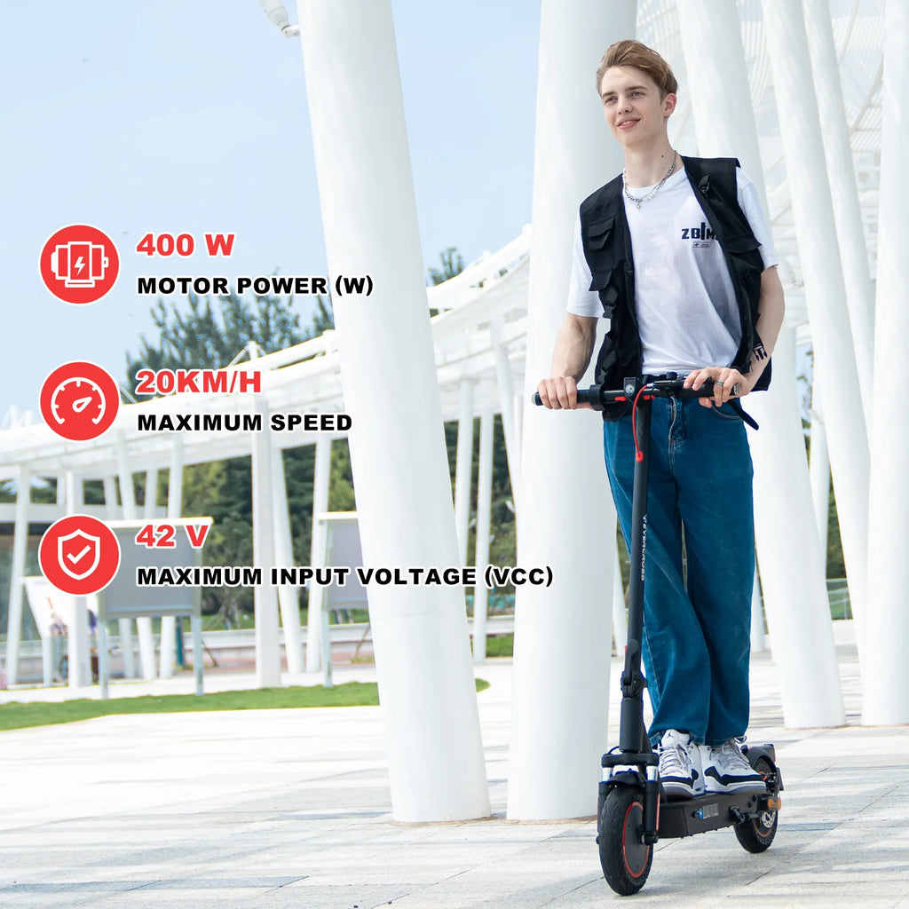 EV10K Pro Electric Scooter for Adults, 10" Foldable Scooter, App Control, 500W Motor, 410WH Battery, Max Speed 25