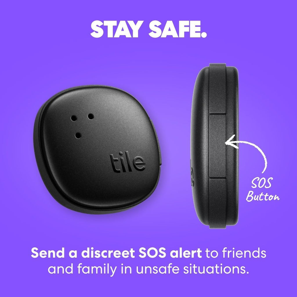 by  Sticker - Small Bluetooth Tracker, Remote Finder and Item Locator for Bikes, Glasses and More, Both Ios and Android Compatible, Phone Finder, Pack of 2 (Black)