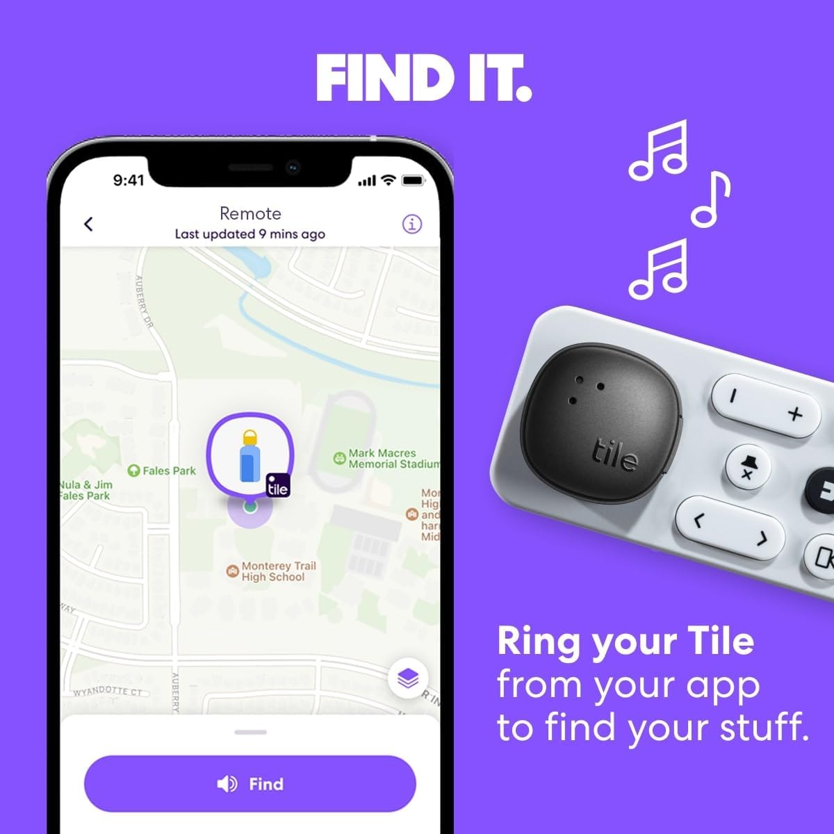 by  Sticker - Small Bluetooth Tracker, Remote Finder and Item Locator for Bikes, Glasses and More, Both Ios and Android Compatible, Phone Finder, Pack of 2 (Black)