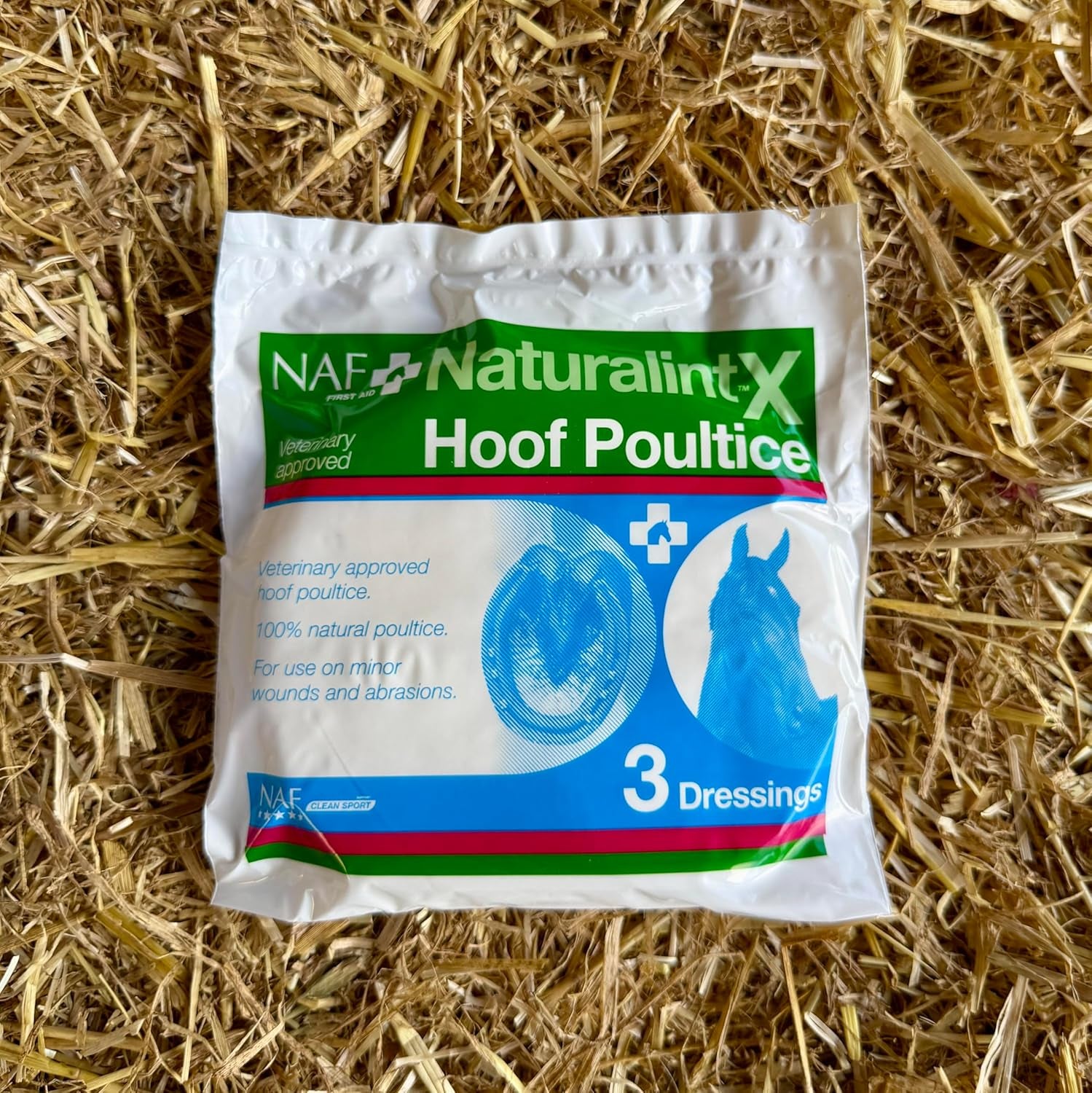Naturalintx Hoof Poultice – Single Use Dressing for Horses – Supports Abscess Recovery, Inflammation & Hoof Injury Care – Can Be Used Wet or Dry
