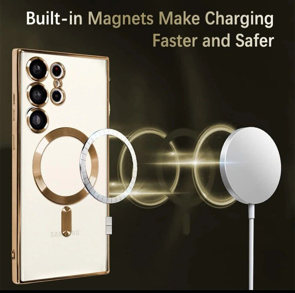 Clear Magsafe Case for Samsung S25 Ultra S26 S23 S24 Ultra A55 A35 S25 FE Cover