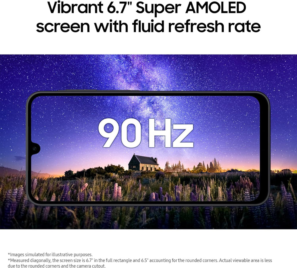 Galaxy A17 4G, AI Smartphone, Slim 7.5Mm Frame, Large Screen Unlocked Phone, 50MP Camera, 128GB Storage, 4GB Memory, 5000 Mah Battery, Grey, 3 Year Extended Warranty (UK Version)