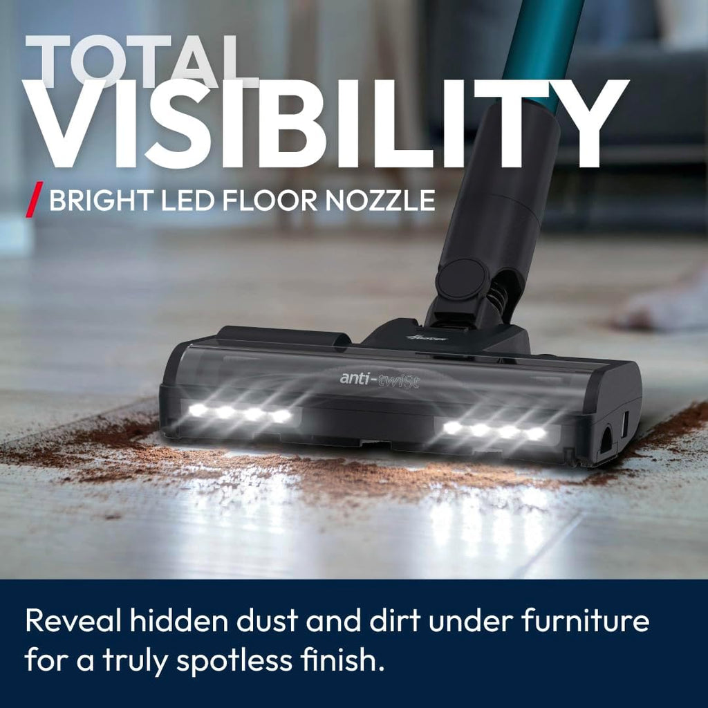 HF1 Max Cordless Vacuum Cleaner anti Hair Wrap 200W, 50-Min Runtime Rechargeable, 3 Speeds, Double Edge Cleaning, LED Headlight, HEPA Fliter, Crevice Tool & Motorised Pet Tool [HF1M10P]