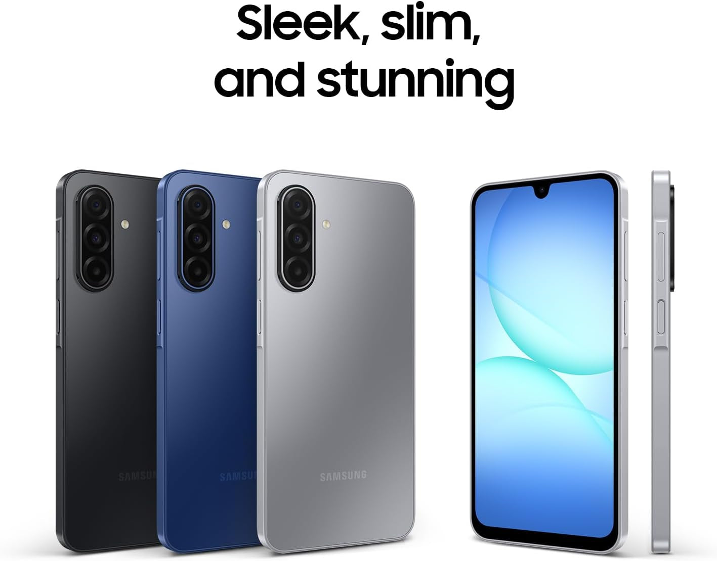 Galaxy A17 5G, AI Smartphone, Slim 7.5Mm Frame, Large Screen, 50MP Camera, 128GB Storage, 4GB Memory, 5000 Mah Battery, Black, 3 Year Extended Warranty (UK Version)