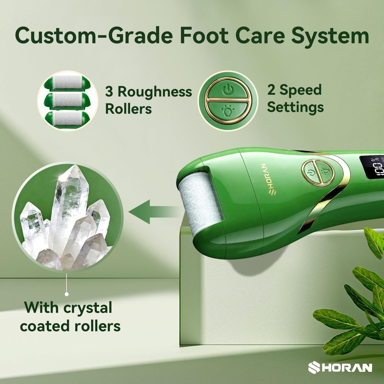Electric Foot File Feet Hard Skin Remover, Professional Callus Remover Foot Grinder Pedicure Foot Care Utensil Cutters Accessories for Dead Skin Dry Skin, USB Rechargeable with 3 Replacement Rollers
