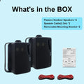 3.5'' Passive Outdoor Speakers Wired Waterproof 200W 3 Way Premium Mountable Wall Mount Speakers for Patio Marine Boat