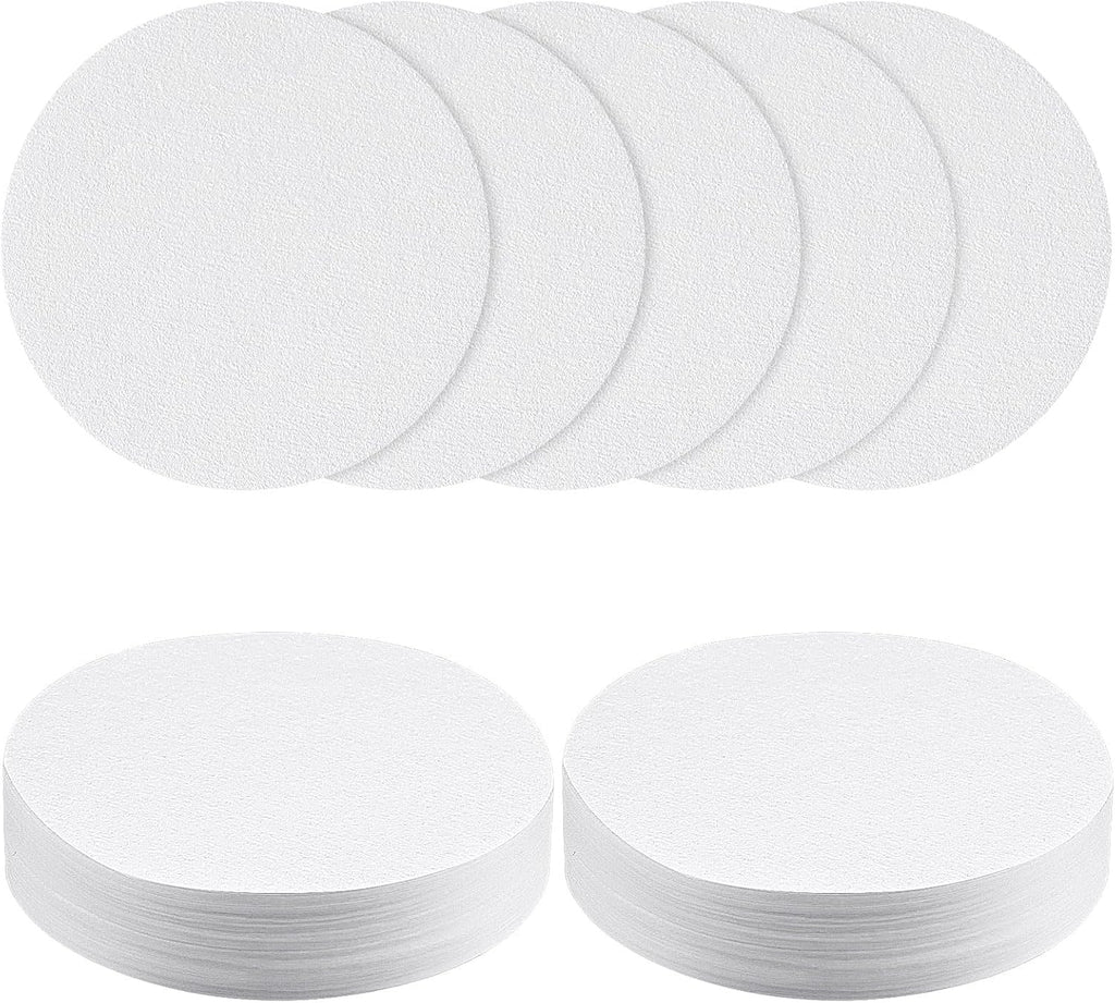 100 Pcs Natural Coffee Filters Papers, 6.4X6.4 Cm round Paper Filters Compatible with Aeropress and Espresso Makers, Microfilters Replacement Must-Have Coffee Accessories, White