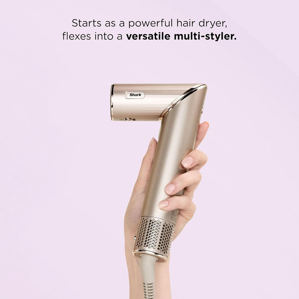 Flexstyle Multistyler Air Styler & Hair Dryer with Auto-Wrap Curlers, Concentrator & Oval Brush Tool, No Heat Damage