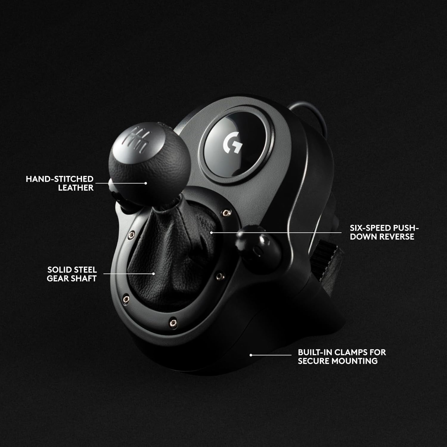 G G29 SE Driving Force Racing Wheel and Pedals, Force Feedback, Real Leather Driving Force Shifter - Sim Steering Wheel, Pedals, Gear Stick for PS5, PS4 and PC, Mac - Black