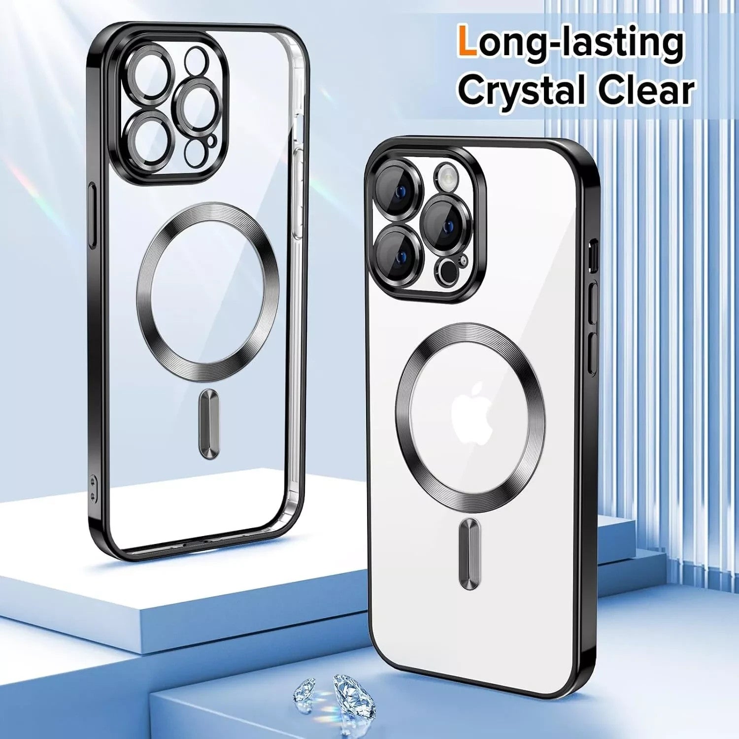 Magsafe with Lens Glass Case for Iphone 17 Pro Max 16Pro 17E 15 14 13 12 SE 2022