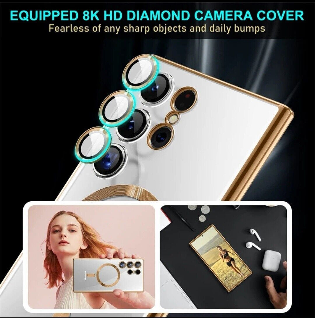 Clear Magsafe Case for Samsung S25 Ultra S26 S23 S24 Ultra A55 A35 S25 FE Cover