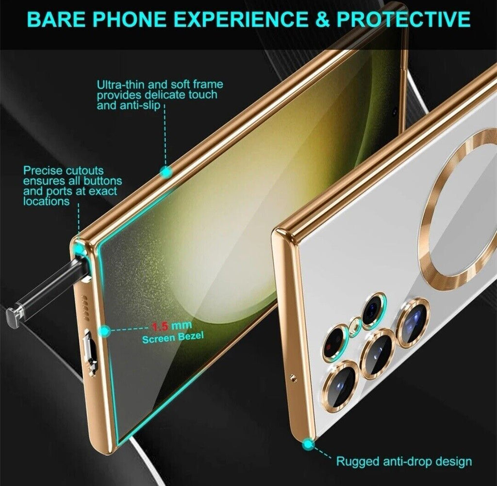 Clear Magsafe Case for Samsung S25 Ultra S26 S23 S24 Ultra A55 A35 S25 FE Cover