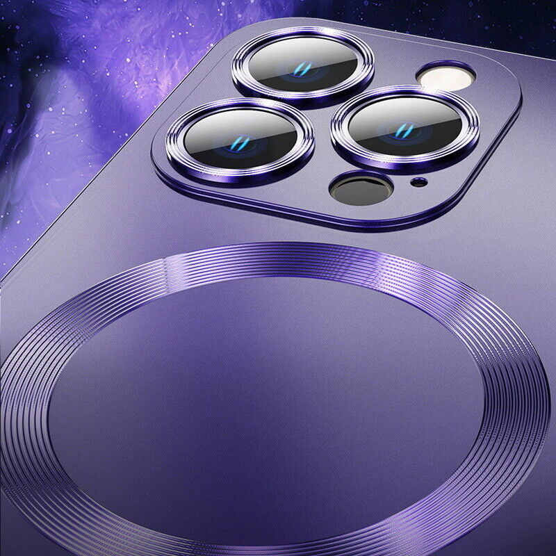 Magsafe Case for Iphone 17 Pro Max 16 Pro Max 17E 15 plus 14 13 12 SE Lens Glass