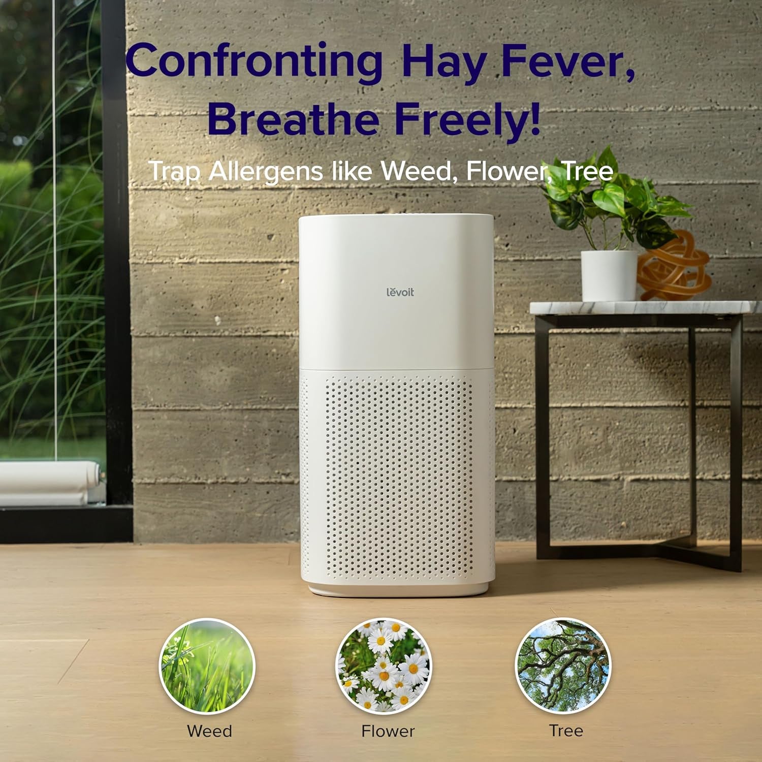 Smart Air Purifier for Home Large Room, Covers up to 294 ㎡, CADR 697M³/H, APP & Alexa Control, PM2.5 Air Monitor & Auto Mode, HEPA Filter Removes Allergens Pollen Dust Smoke Pet