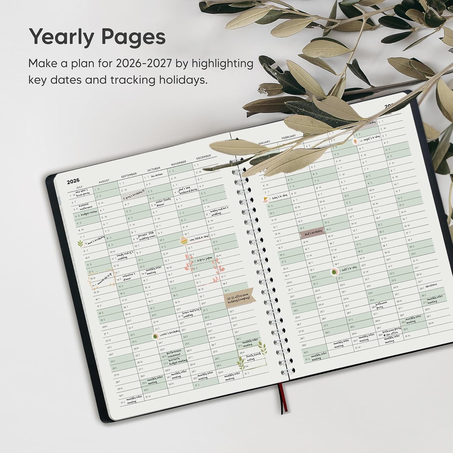 Academic Diary 2026-2027 by  - A5 Diary, Week to View - Softcover, 30 Minute Intervals Teacher Planner, Mid Year Work and Appointment Diary, July 2026 to August 2027