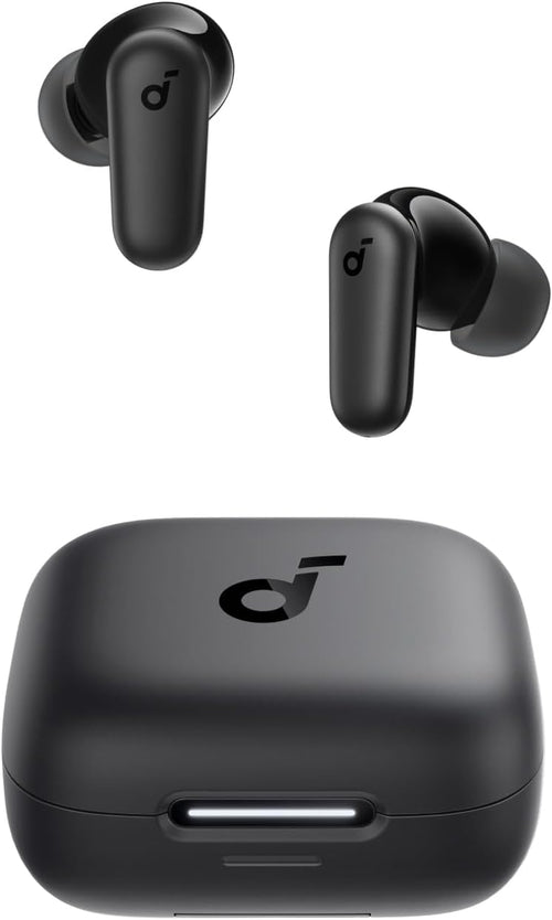 P30I by  Noise Cancelling Earbuds, Strong and Smart Noise Cancelling, Powerful Bass, 45H Playtime, 2-In-1 Case and Phone Stand, IP54, Wireless Earbuds, Bluetooth 5.4, App Control