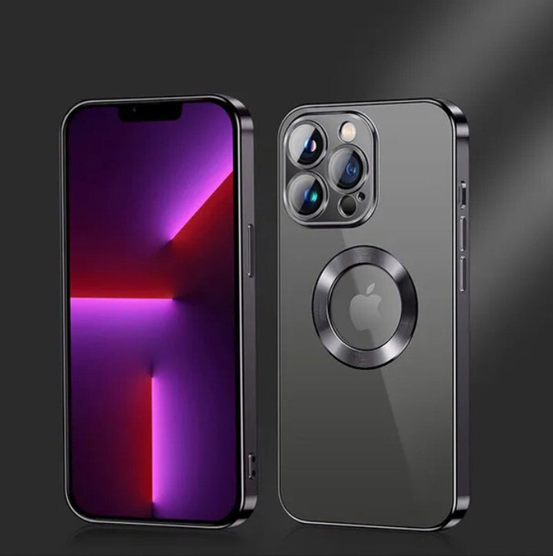 Black Silicone Shockproof Magnetic Case Lens Cover for Apple Iphone 11 Pro Max