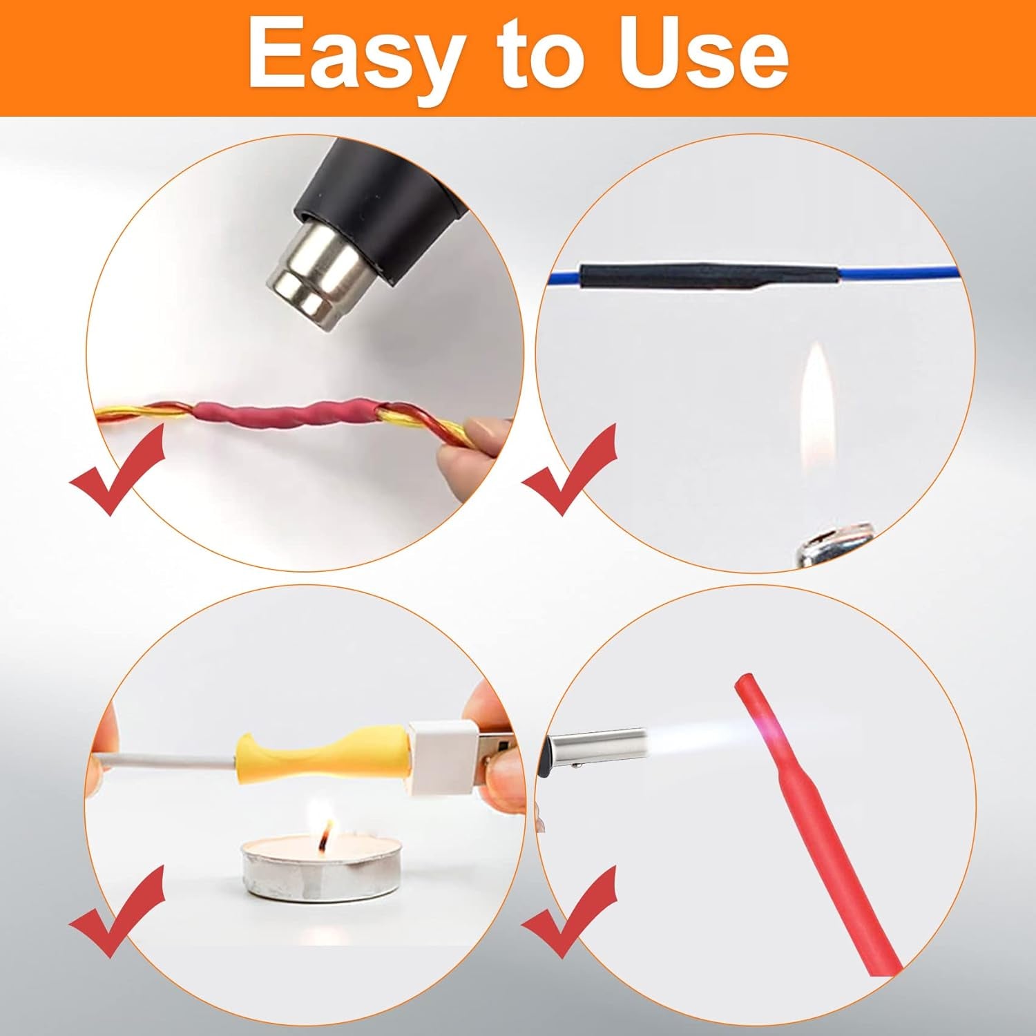 Heat Shrink Tubing Set - 580 Pieces High Quality EVA Material in 6 Colors and 11 Sizes - Ideal for Electrical Insulation, Repairs and Wire Connectors with User-Friendly Design and Storage Case